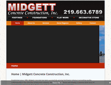Tablet Screenshot of midgettconcrete.com